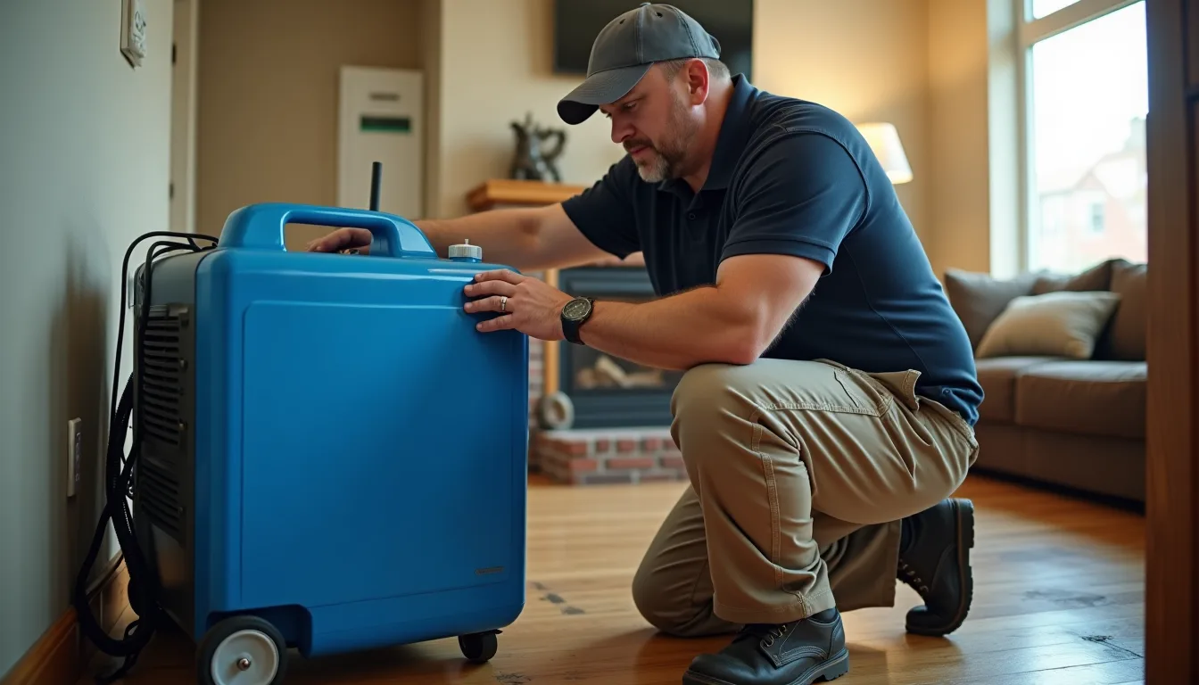 Water damage restoration service